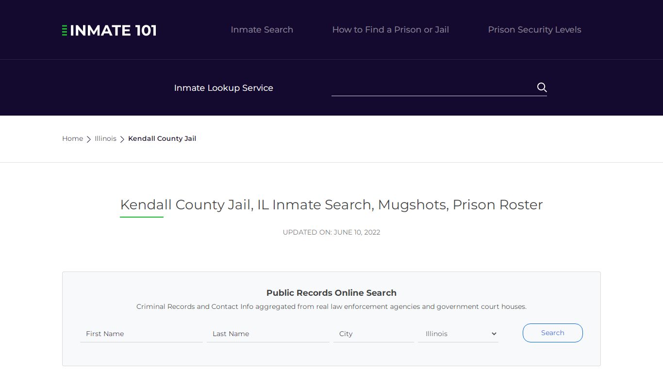 Kendall County Jail, IL Inmate Search, Mugshots, Prison ...